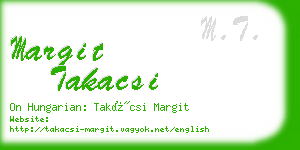 margit takacsi business card